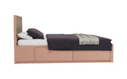 Nirvana: Mango Wood & Cane King Bed With Storage