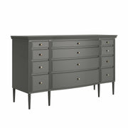Lavanya: Mango Wood 12 Drawer Dresser With Turned Legs