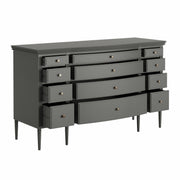 Lavanya: Mango Wood 12 Drawer Dresser With Turned Legs