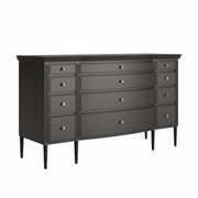 Lavanya: Mango Wood 12 Drawer Dresser With Turned Legs