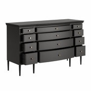Lavanya: Mango Wood 12 Drawer Dresser With Turned Legs