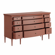 Lavanya: Mango Wood 12 Drawer Dresser With Turned Legs