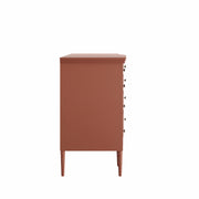 Lavanya: Mango Wood 12 Drawer Dresser With Turned Legs