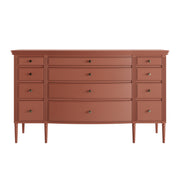 Lavanya: Mango Wood 12 Drawer Dresser With Turned Legs
