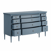 Lavanya: Mango Wood 12 Drawer Dresser With Turned Legs