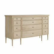 Lavanya: Mango Wood 12 Drawer Dresser With Turned Legs
