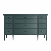 Lavanya: Mango Wood 12 Drawer Dresser With Turned Legs