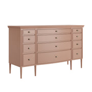 Lavanya: Mango Wood 12 Drawer Dresser With Turned Legs