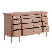Lavanya: Mango Wood 12 Drawer Dresser With Turned Legs