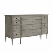 Lavanya: Mango Wood 12 Drawer Dresser With Turned Legs