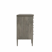 Lavanya: Mango Wood 12 Drawer Dresser With Turned Legs