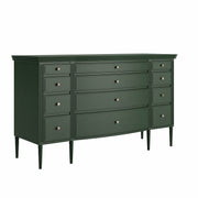 Lavanya: Mango Wood 12 Drawer Dresser With Turned Legs