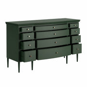 Lavanya: Mango Wood 12 Drawer Dresser With Turned Legs