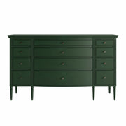 Lavanya: Mango Wood 12 Drawer Dresser With Turned Legs