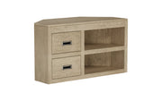Brahm: Mango Wood 2 Drawer Corner TV Unit