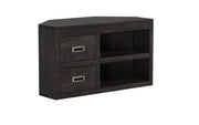 Brahm: Mango Wood 2 Drawer Corner TV Unit