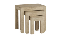 Bhava: Mango Wood Nested Side Tables (Set of 3)