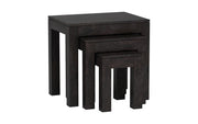 Bhava: Mango Wood Nested Side Tables (Set of 3)