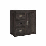 Nitya: Mango Wood 3 Drawer 1 Door Accent Cabinet