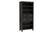 Vistara: Mango Wood Wide Shelving Unit With 4 Drawers