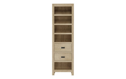 Rachana: Mango Wood Narrow Shelving Unit With 2 Drawers