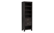 Rachana: Mango Wood Narrow Shelving Unit With 2 Drawers