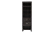 Rachana: Mango Wood Narrow Shelving Unit With 2 Drawers