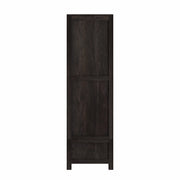 Ruchira: Mango Wood Two-Part Wardrobe, 2 Doors, 1 Drawer Base