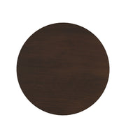 Vasana: Mango Wood Round End Table With Pedestal Base