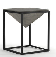 Diksha: Mango Wood & Iron Square End Table