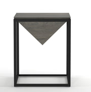 Diksha: Mango Wood & Iron Square End Table