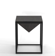 Diksha: Mango Wood & Iron Square End Table