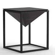 Diksha: Mango Wood & Iron Square End Table