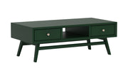 Chaitanya: Mango Wood Coffee Table With 2 Drawer & Open Center Space
