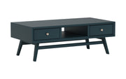 Chaitanya: Mango Wood Coffee Table With 2 Drawer & Open Center Space