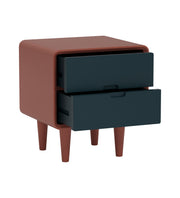 Isha: Mango Wood 2 Tone 2 Drawer Bed Side