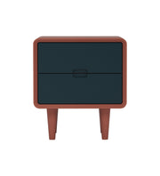 Isha: Mango Wood 2 Tone 2 Drawer Bed Side