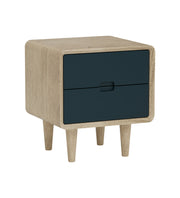 Isha: Mango Wood 2 Tone 2 Drawer Bed Side