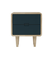 Isha: Mango Wood 2 Tone 2 Drawer Bed Side