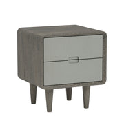 Isha: Mango Wood 2 Tone 2 Drawer Bed Side