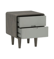 Isha: Mango Wood 2 Tone 2 Drawer Bed Side