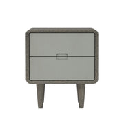 Isha: Mango Wood 2 Tone 2 Drawer Bed Side