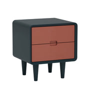 Isha: Mango Wood 2 Tone 2 Drawer Bed Side