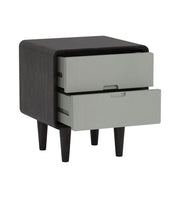 Isha: Mango Wood 2 Tone 2 Drawer Bed Side