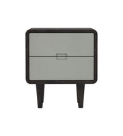 Isha: Mango Wood 2 Tone 2 Drawer Bed Side