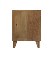 Chaya: Mango Wood & Cane 1 Drawer Bed Side