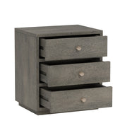 Manjari: Mango Wood 3 Drawer Bed Side