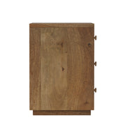 Manjari: Mango Wood 3 Drawer Bed Side