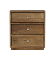 Manjari: Mango Wood 3 Drawer Bed Side