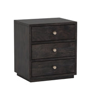 Manjari: Mango Wood 3 Drawer Bed Side